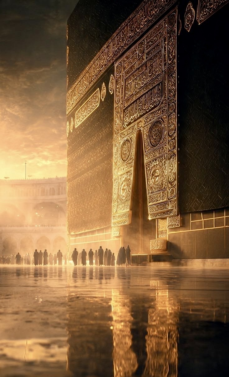 La Kaaba al amanecer
